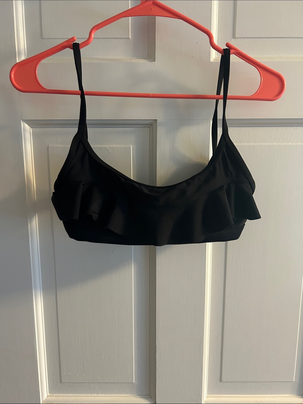 Black Ruffle Bikini Top - Women's Swim Bikini